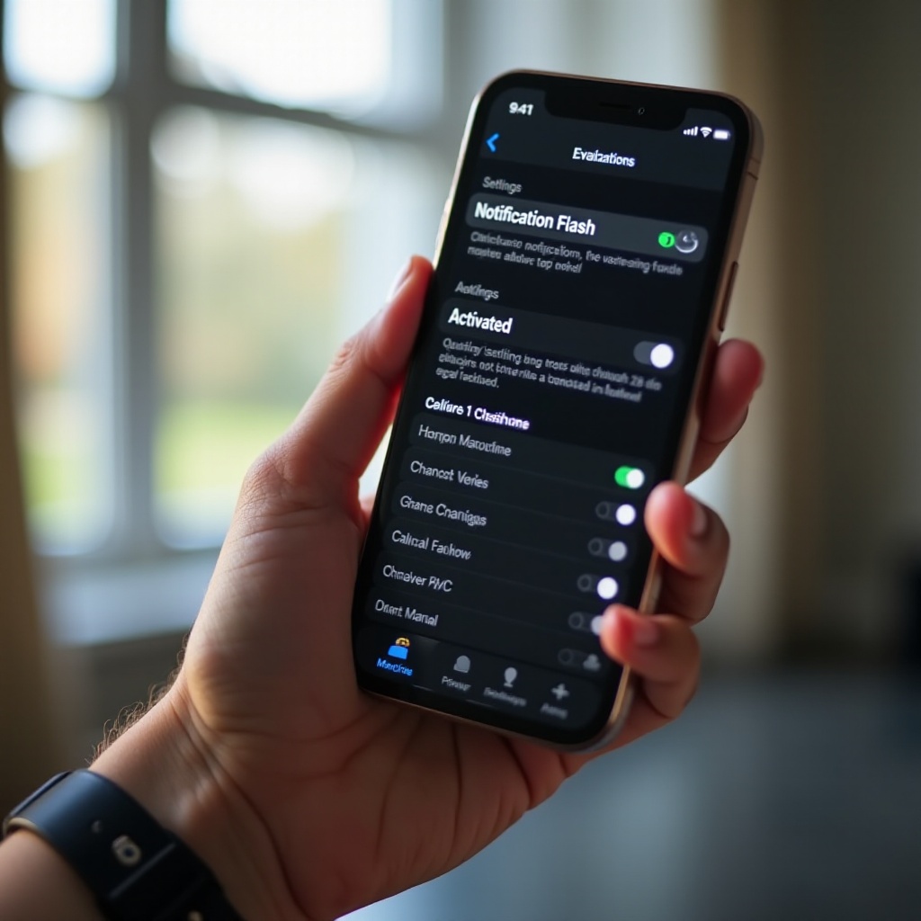 come attivare il flash di notifica su iPhone