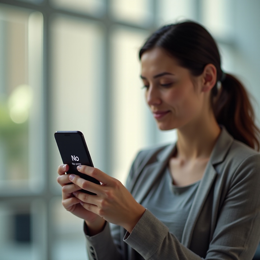 el teléfono Cricket dice sin servicio