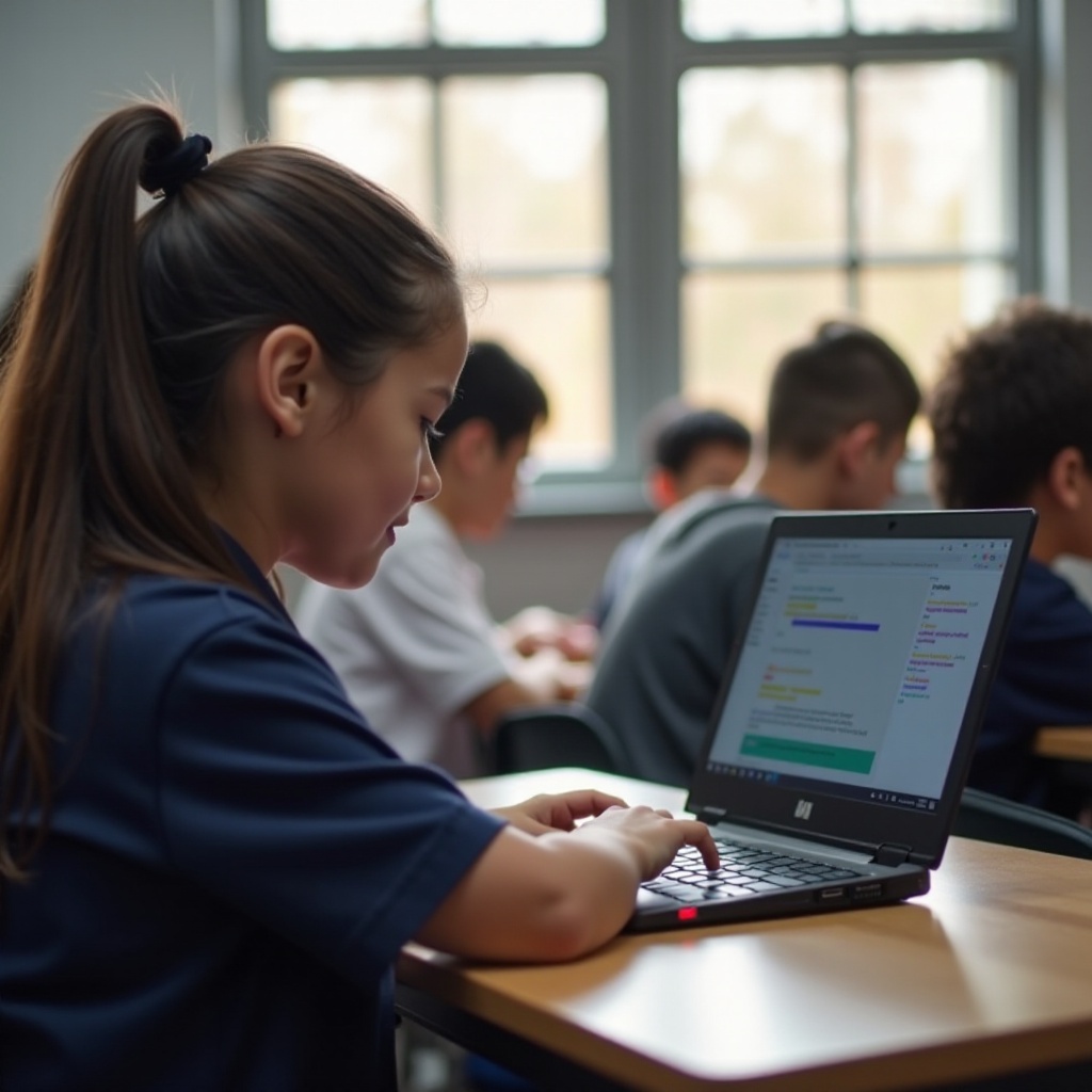 wie man das Inspektionswerkzeug auf dem Schul-Chromebook erhält