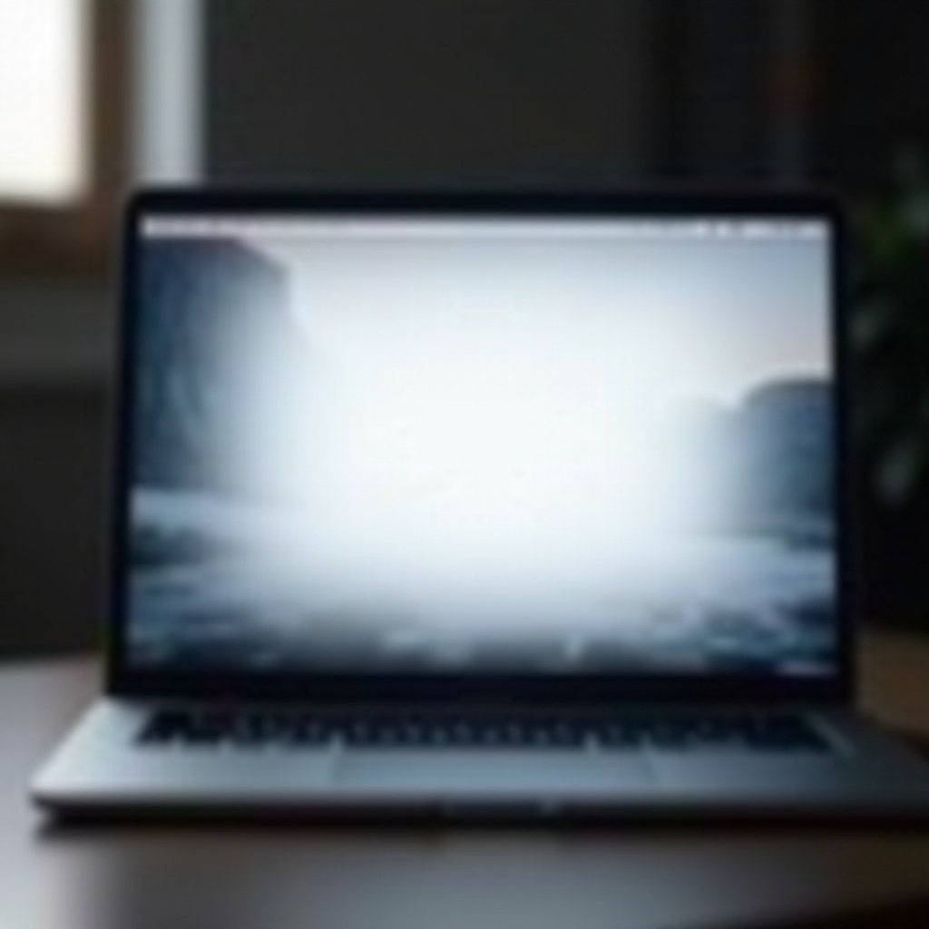 tela do macbook piscando em branco