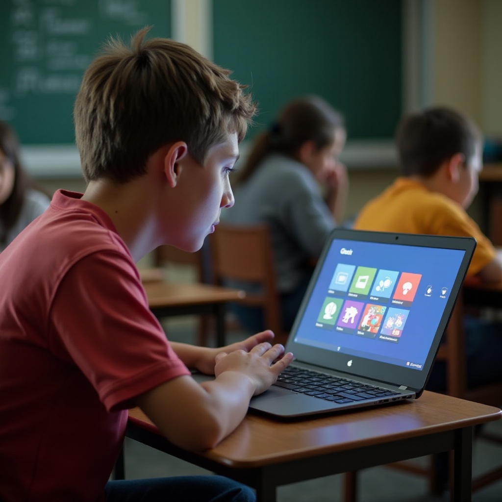 wie kann ich Spiele auf meinem Schul-Chromebook spielen