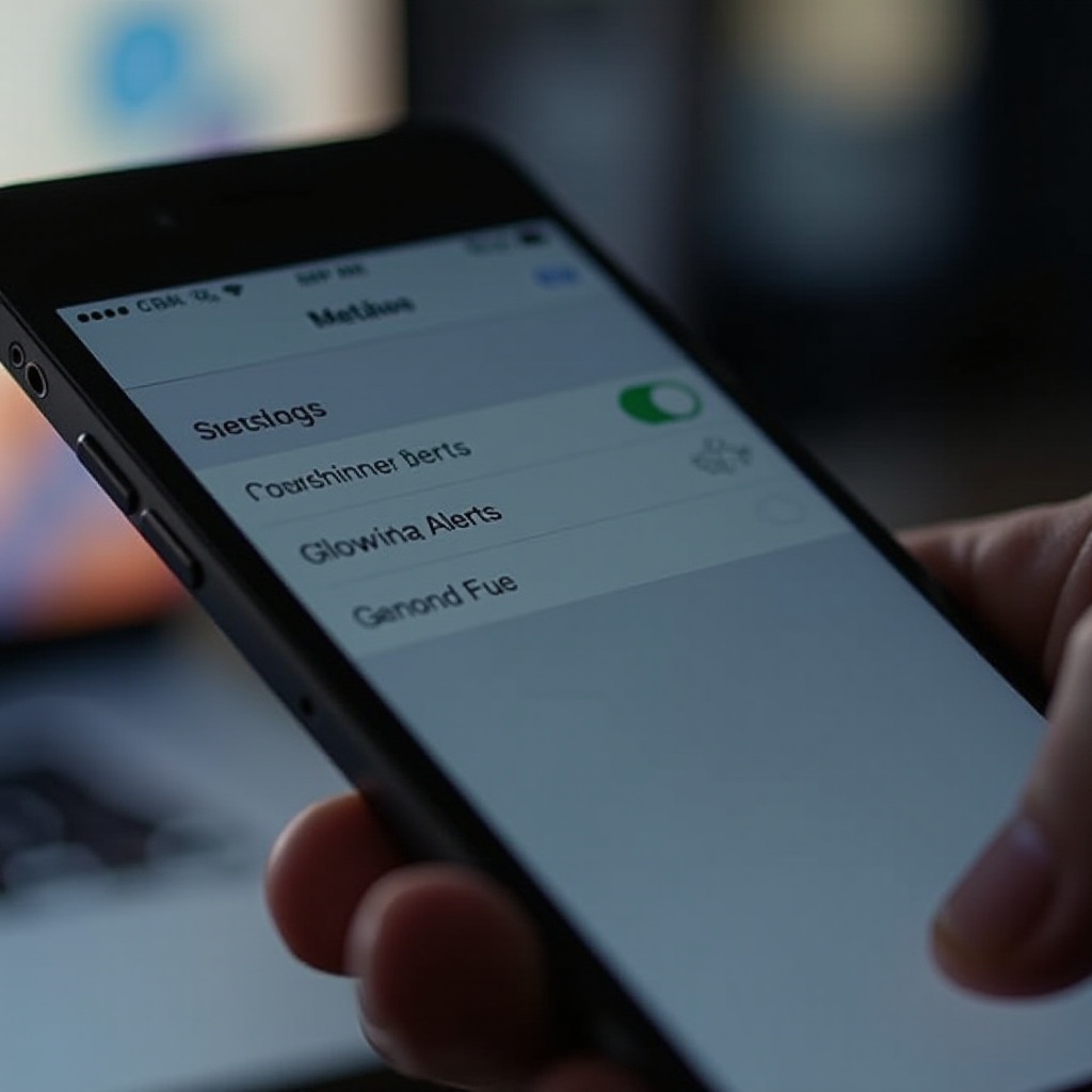 como ativar o flash de notificação no iPhone