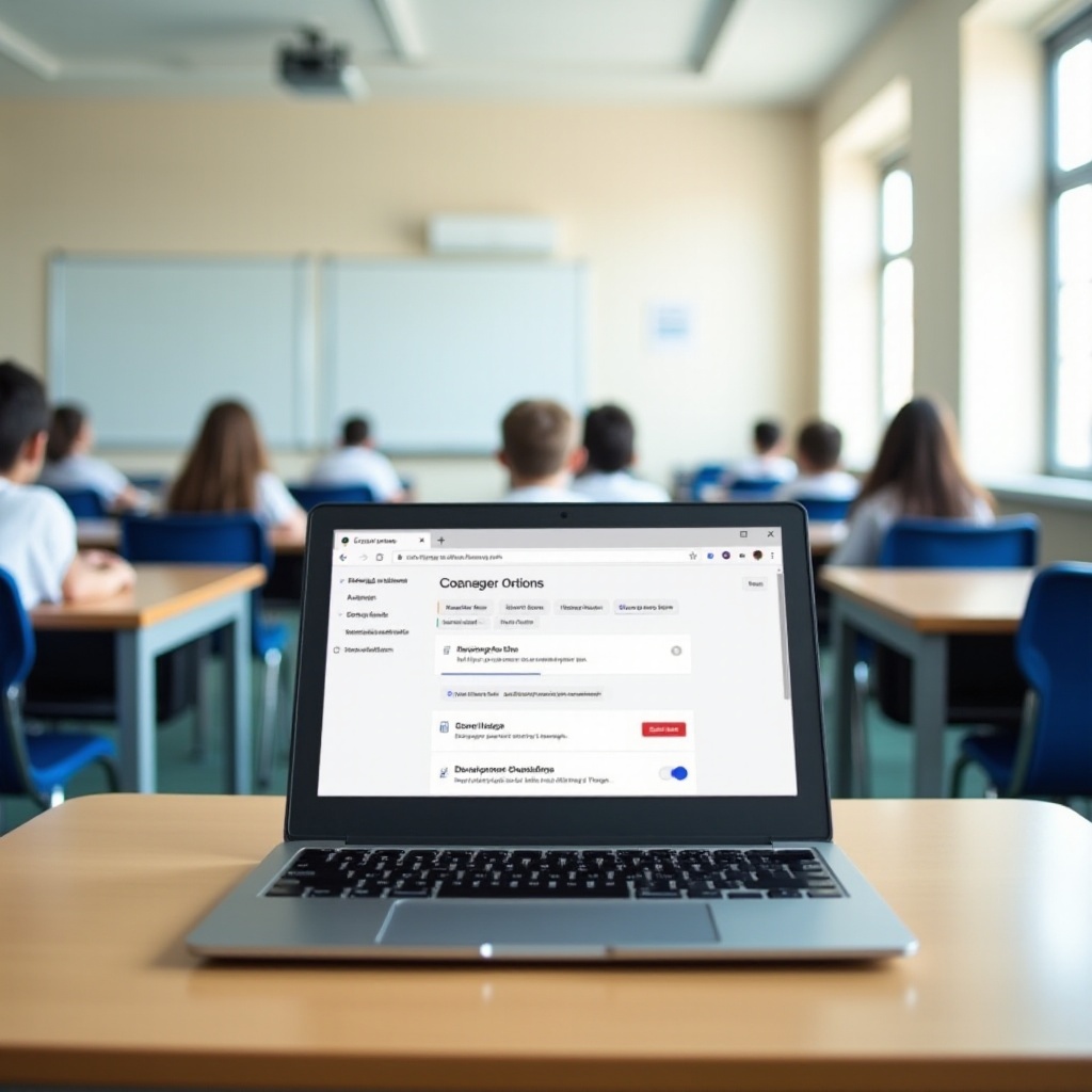 wie man das Inspektionswerkzeug auf dem Schul-Chromebook erhält