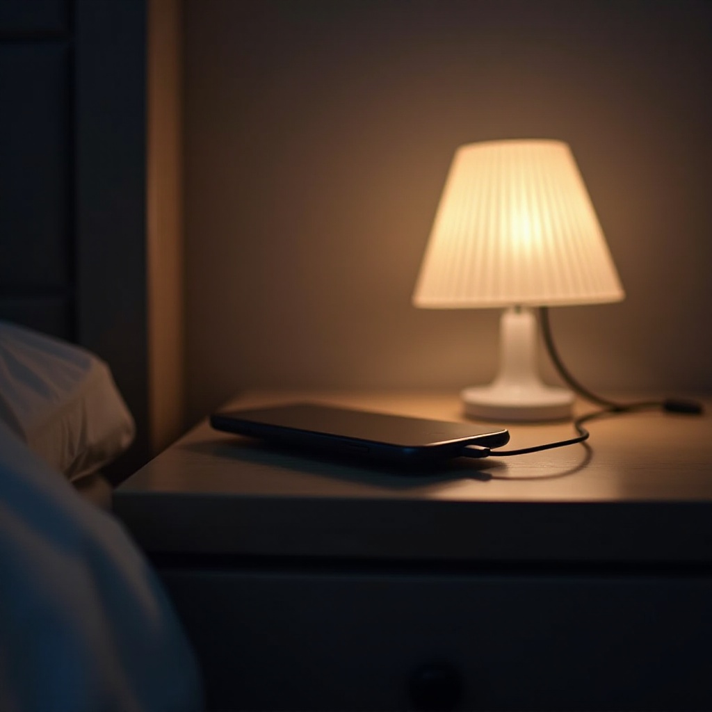 carregar o telefone durante a noite danifica a bateria