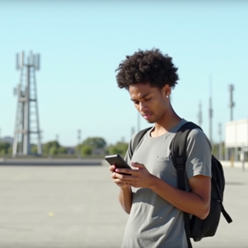 Cricket-telefoon zegt geen service