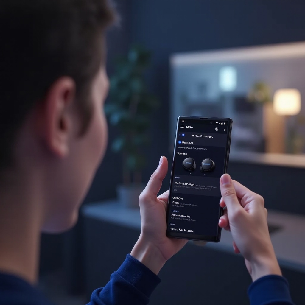 como colocar os fones de ouvido Samsung no modo de emparelhamento