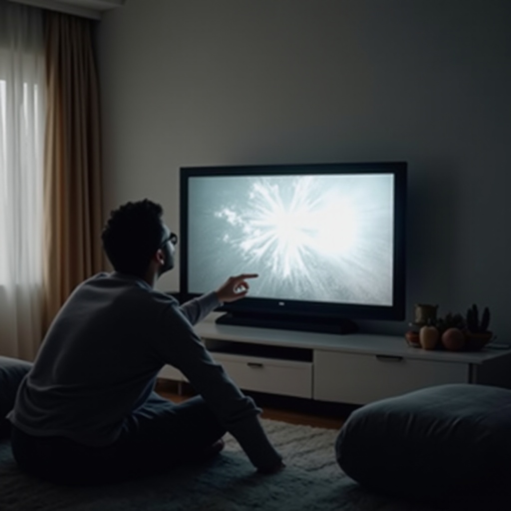 como consertar uma tela de TV piscando