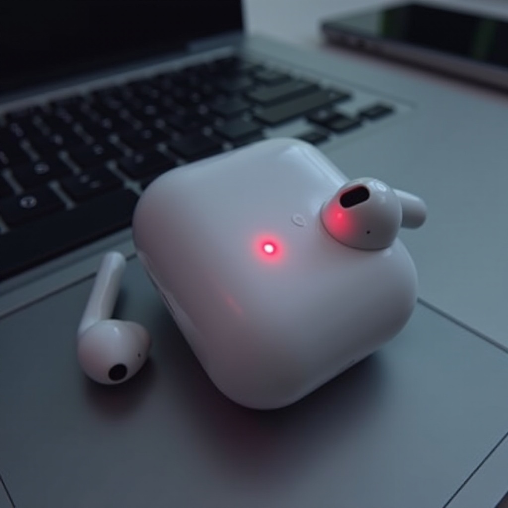 airpod parpadea rojo