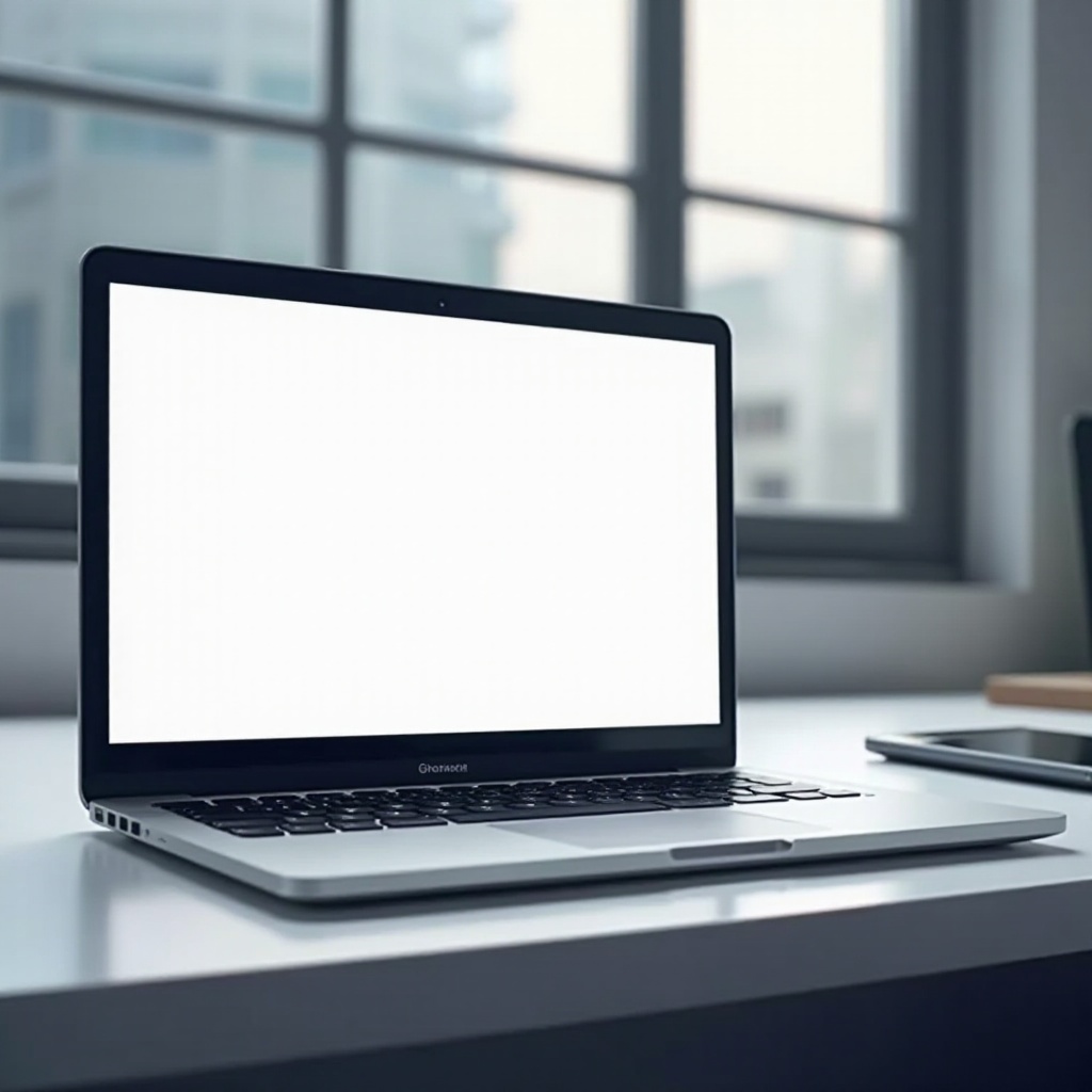 tela do macbook piscando em branco