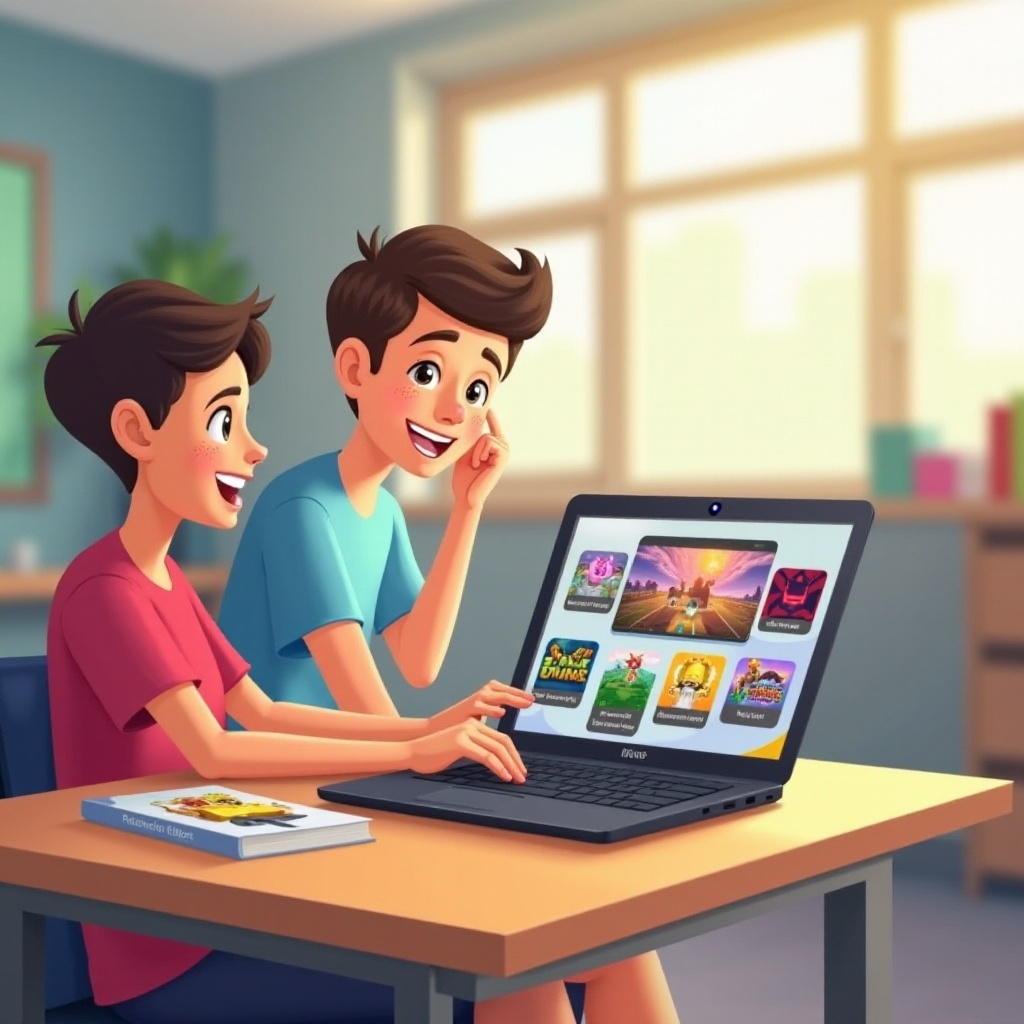 come posso giocare ai giochi sul mio Chromebook scolastico