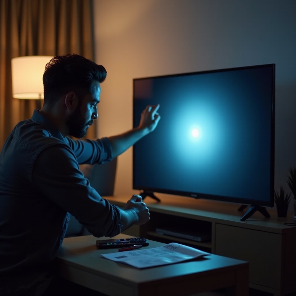 como consertar uma tela de TV piscando