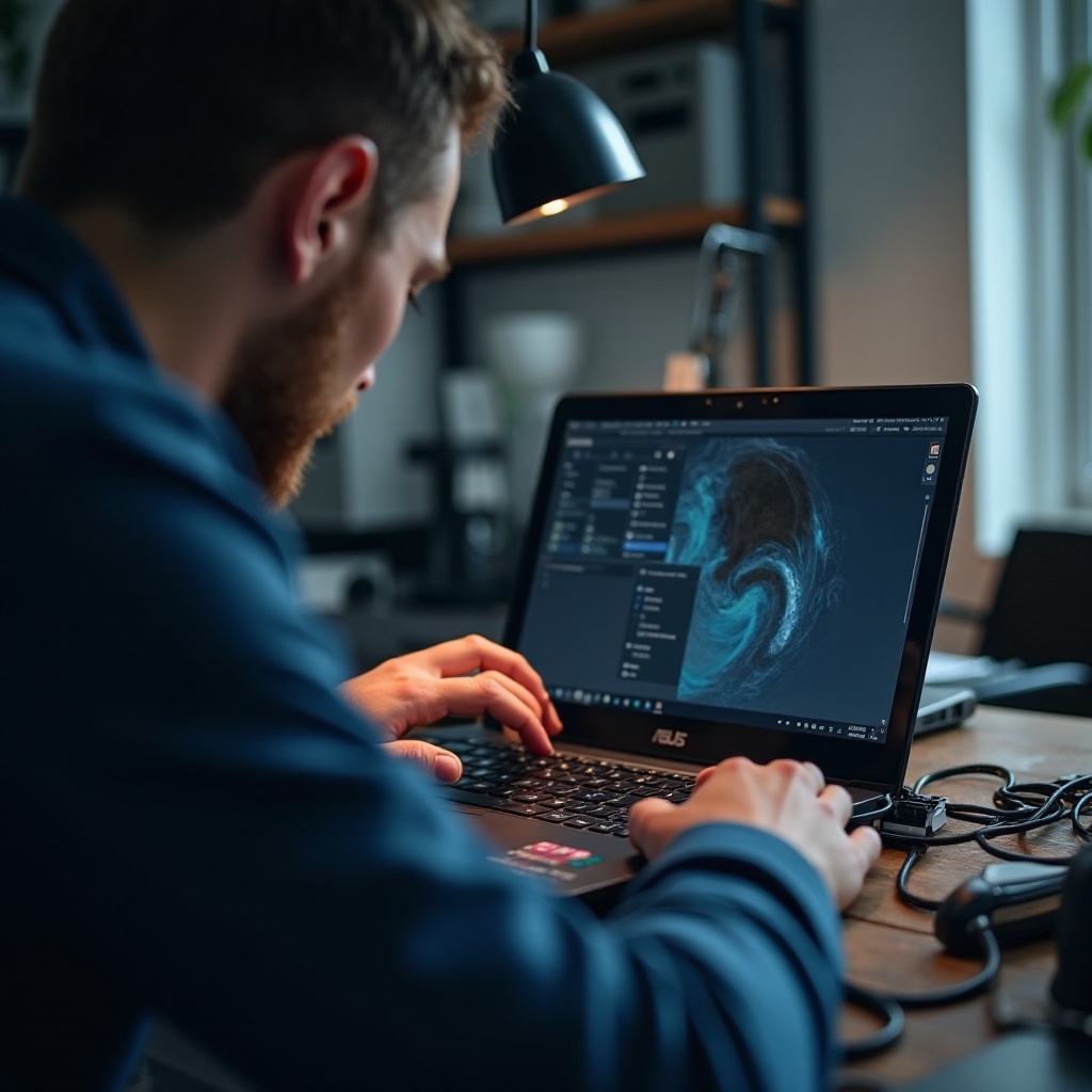 de Asus-laptop gaat niet aan