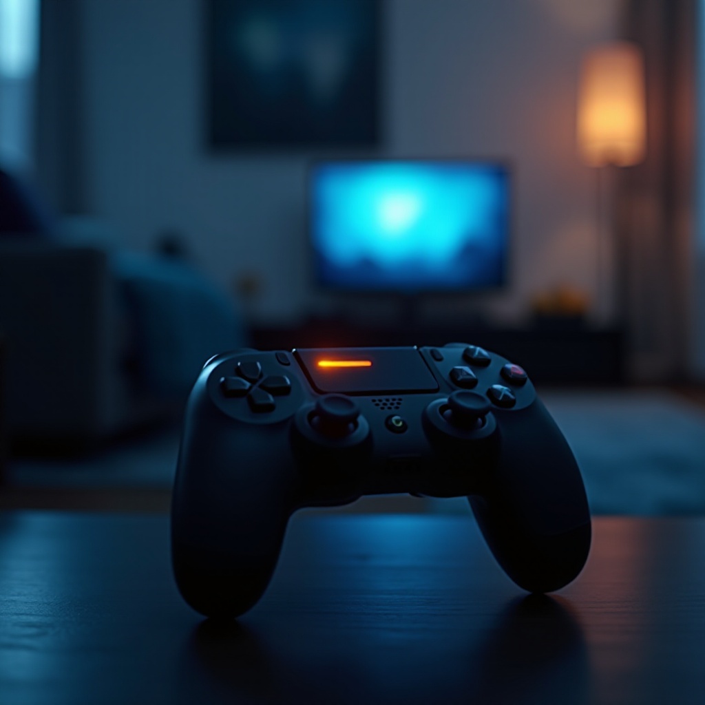 why is my ps5 controller blinking orange