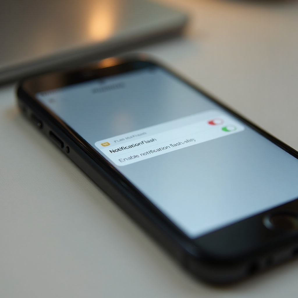 comment activer le flash de notification sur iPhone