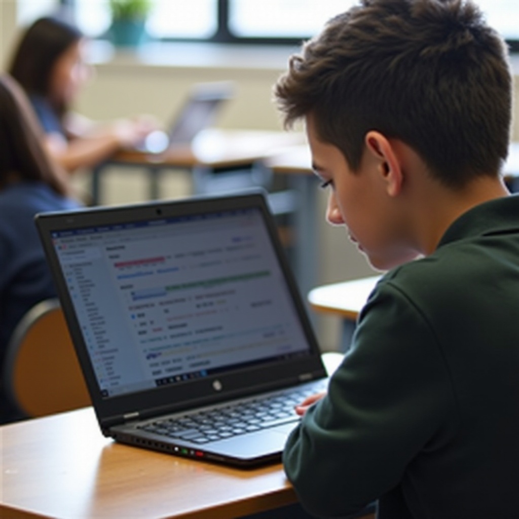 hoe de inspectietool op de school Chromebook te verkrijgen