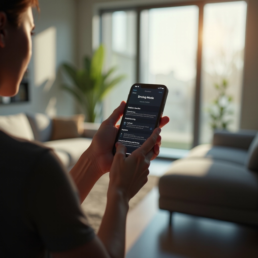 hoe je de rijmodus op de iPhone uitschakelt