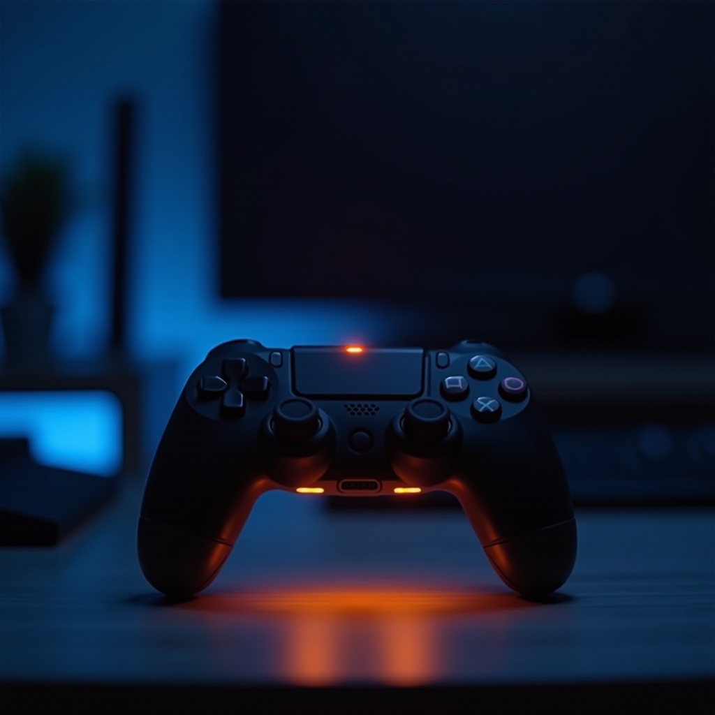 waarom knippert mijn PS5-controller oranje