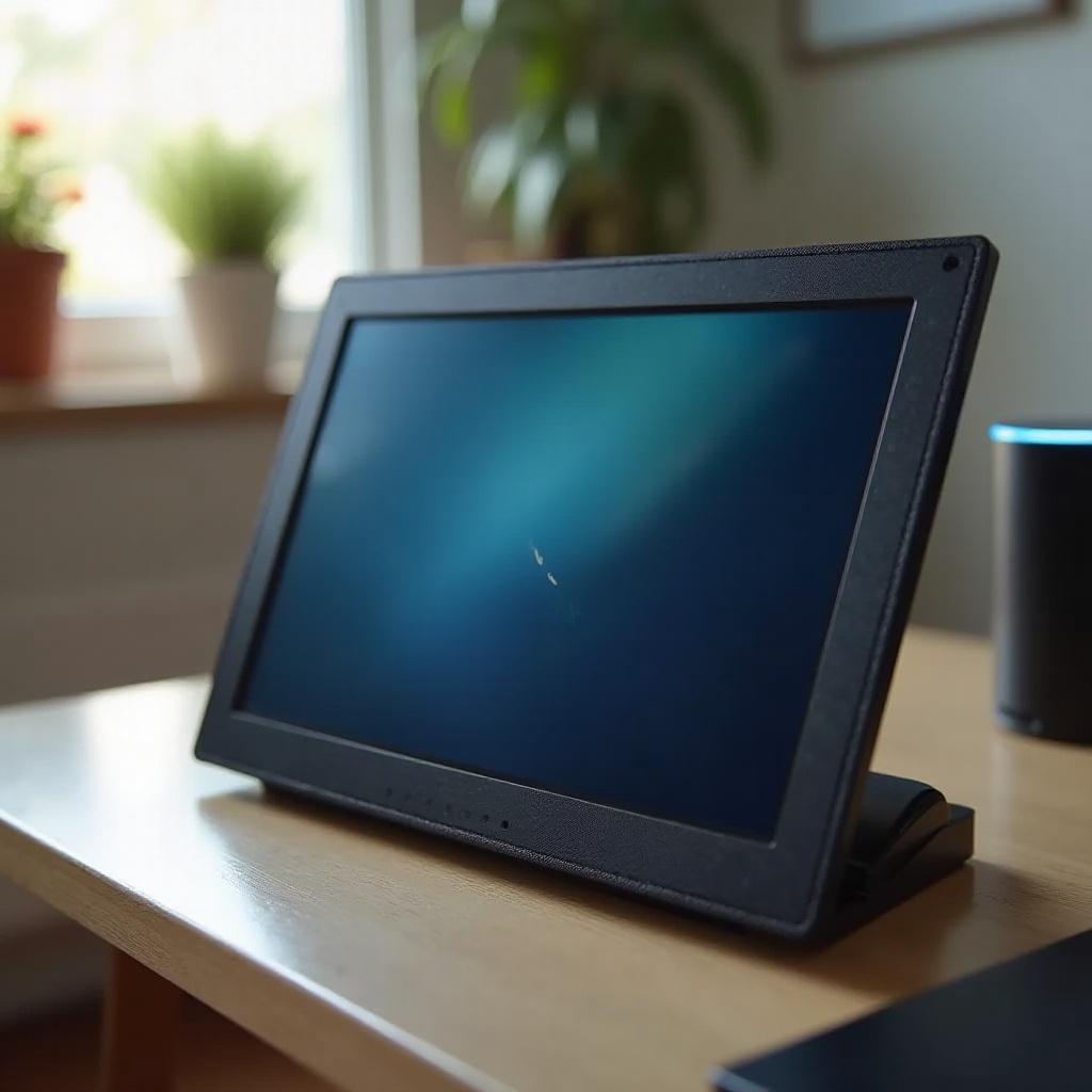 écran Echo Show scintillant