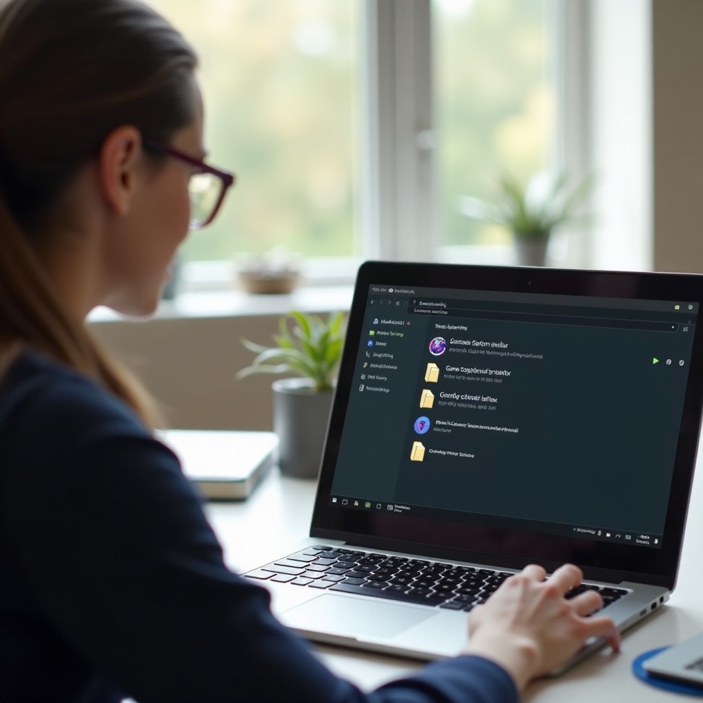 wie man eine Spieldatei auf Chromebook Linux öffnet