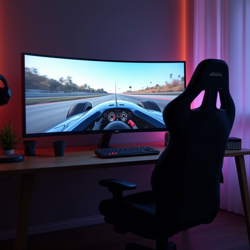 bester gebogener Monitor für Sim-Racing