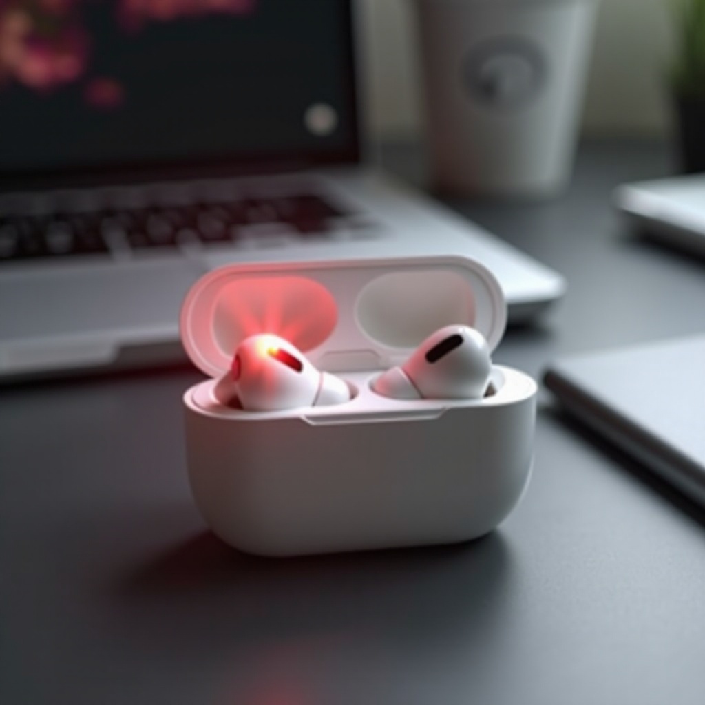 airpod lampeggia rosso