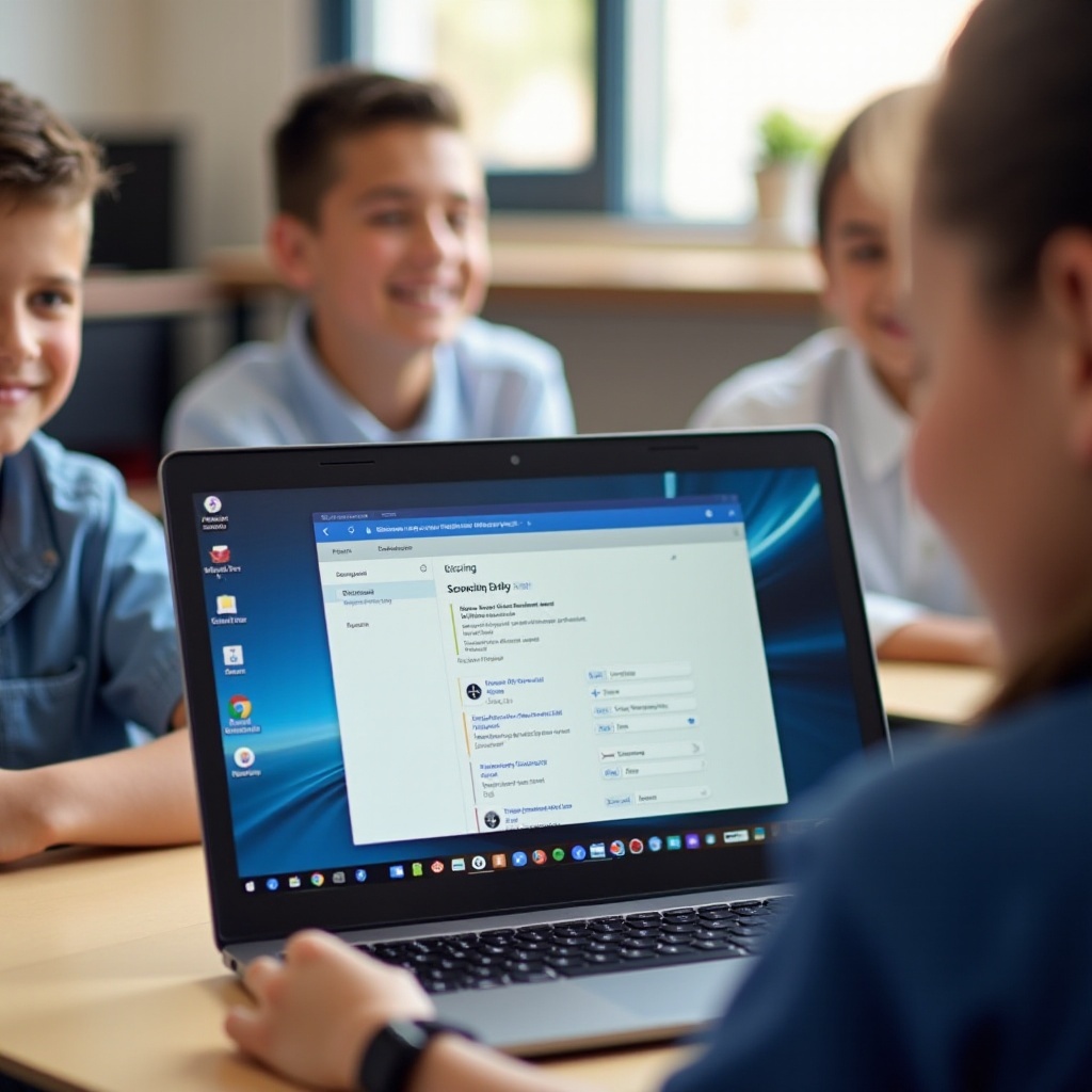 hoe de inspectietool op de school Chromebook te verkrijgen