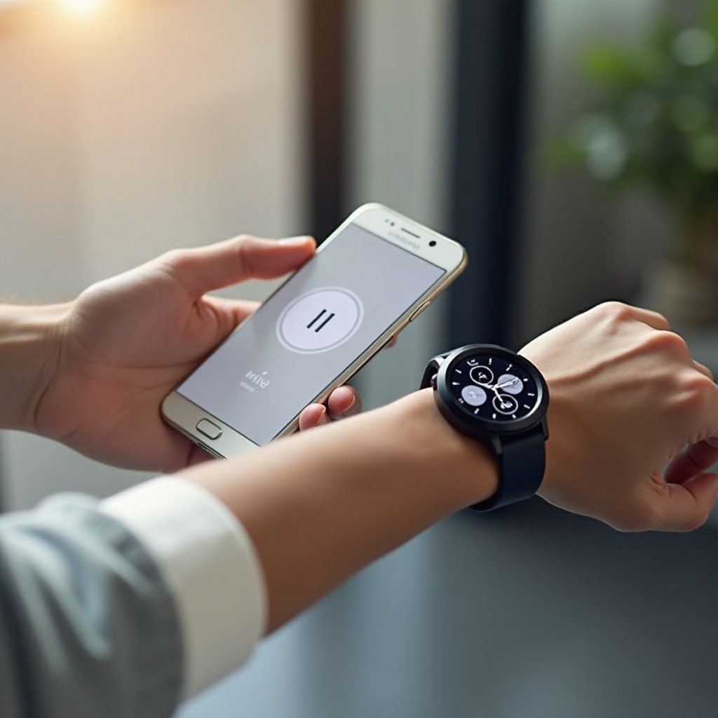como conectar um telefone Samsung a um relógio inteligente