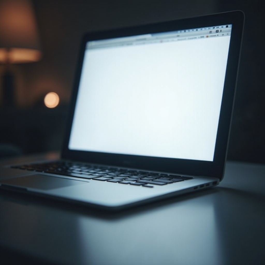 écran de macbook clignote en blanc