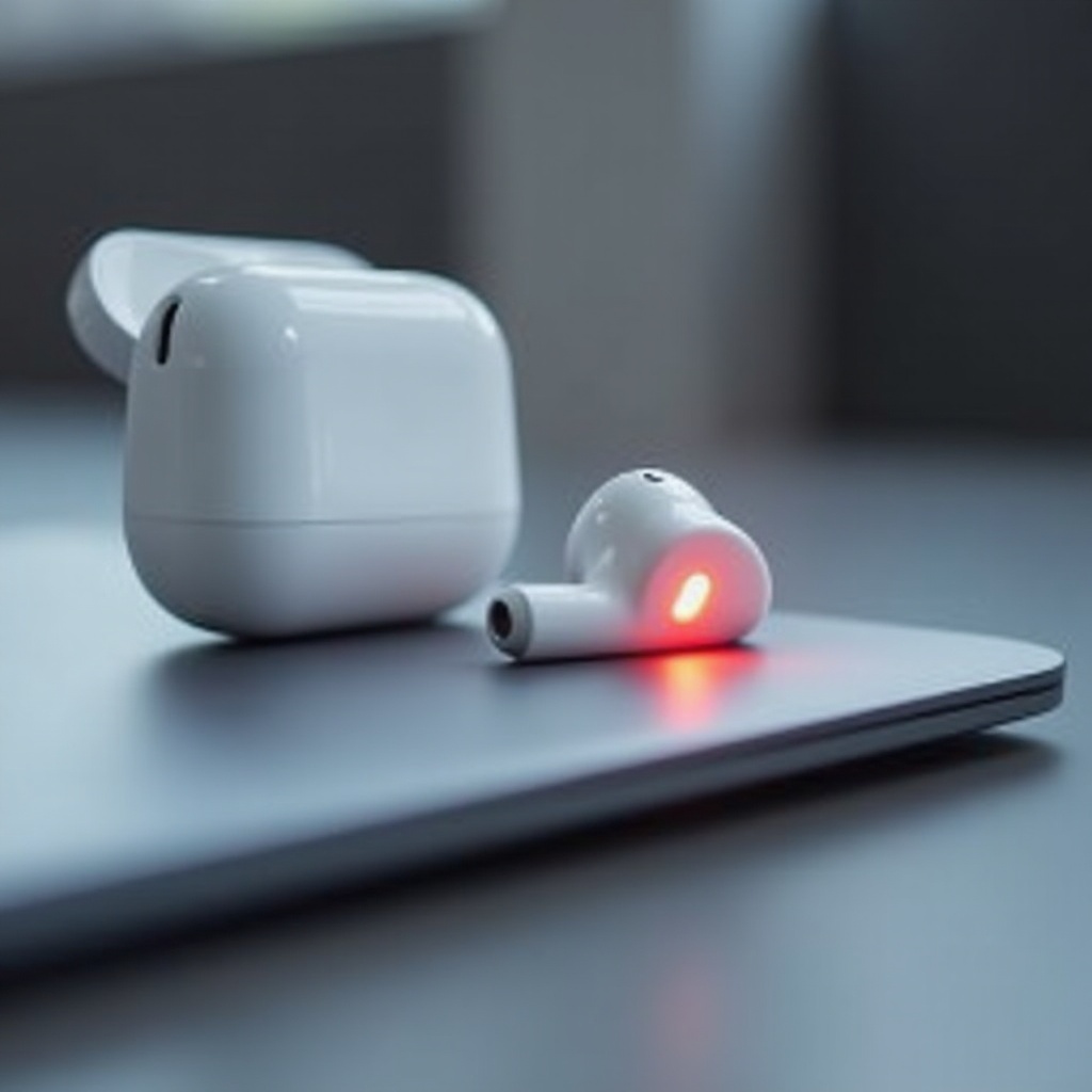 airpod flashing red