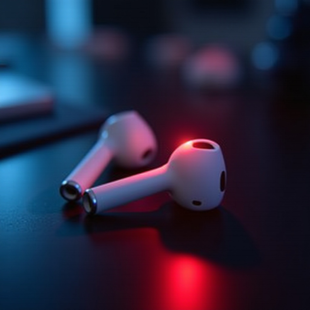 airpod vilkkuu punaisena