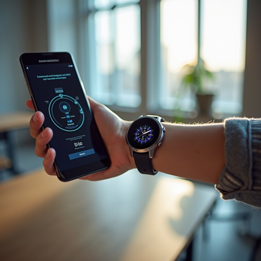 how to connect samsung phone to smart watch